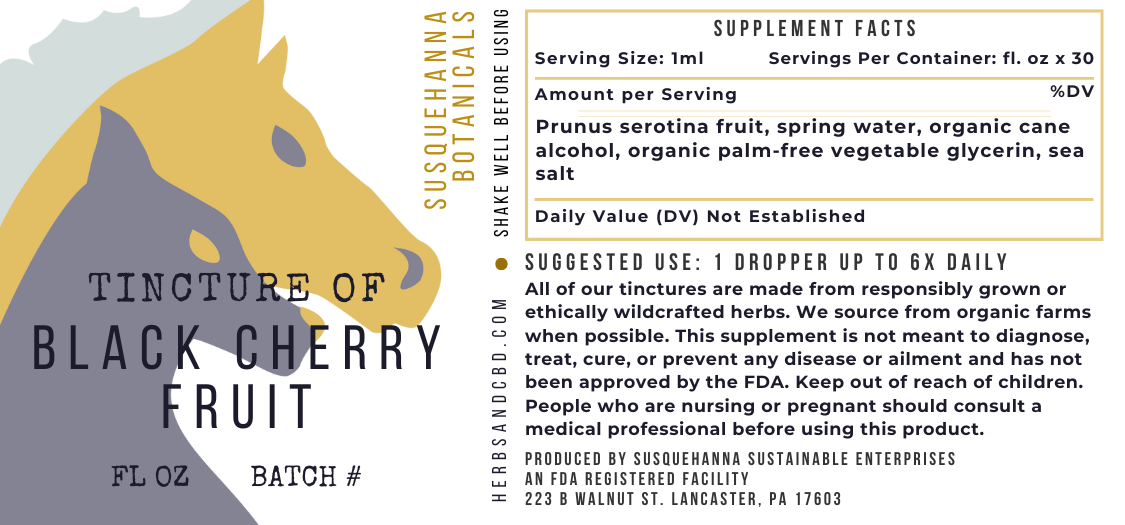 Black Cherry Fruit Tincture