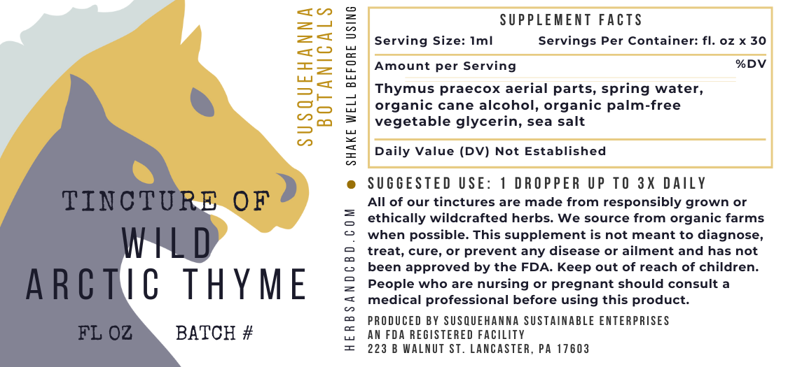 Wild Arctic Thyme Tincture