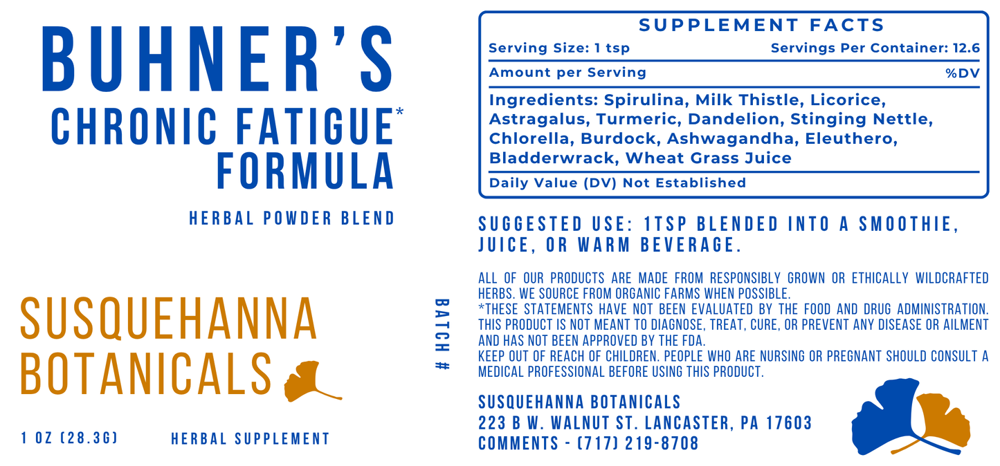 Buhner's Formula Powder Blend | Herbal Supplement | Greens Powder