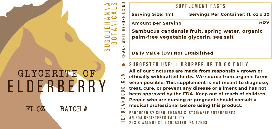 Elderberry Glycerite