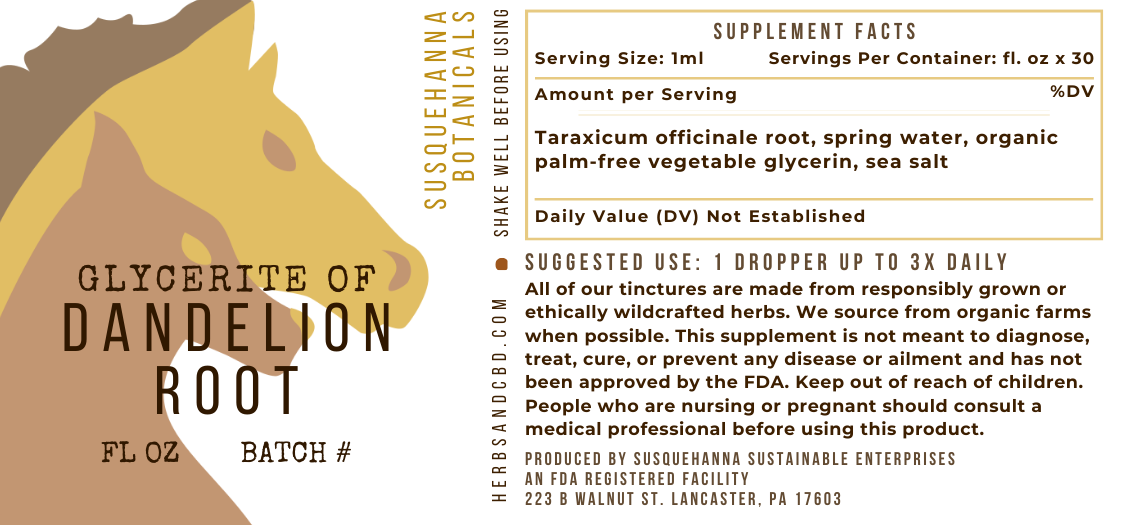 Dandelion Root Glycerite