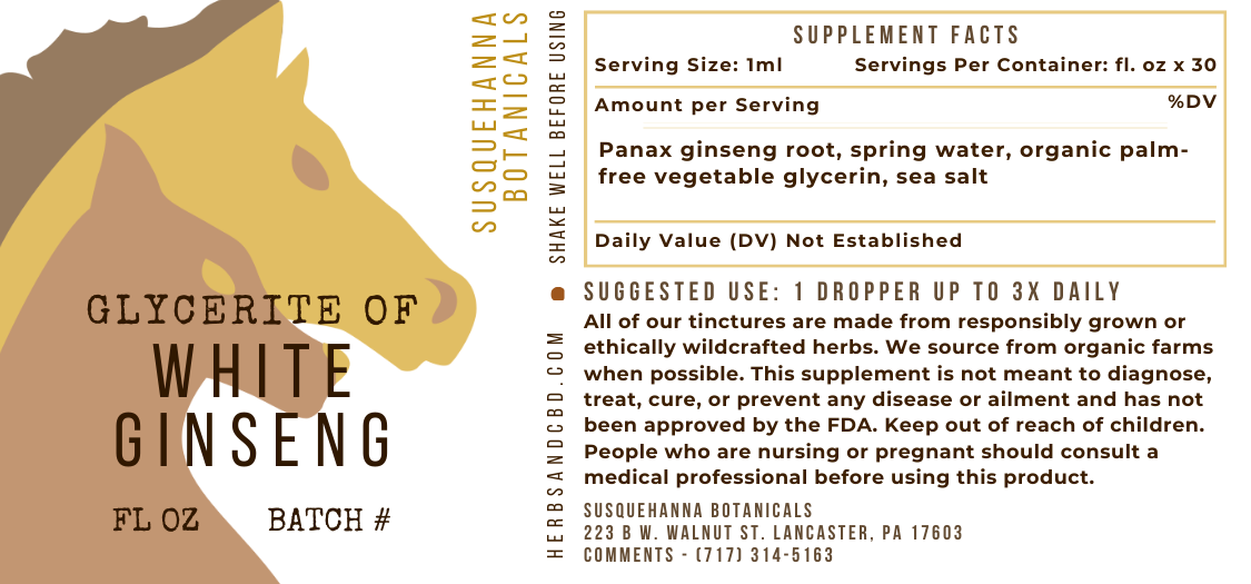 White Ginseng Glycerite