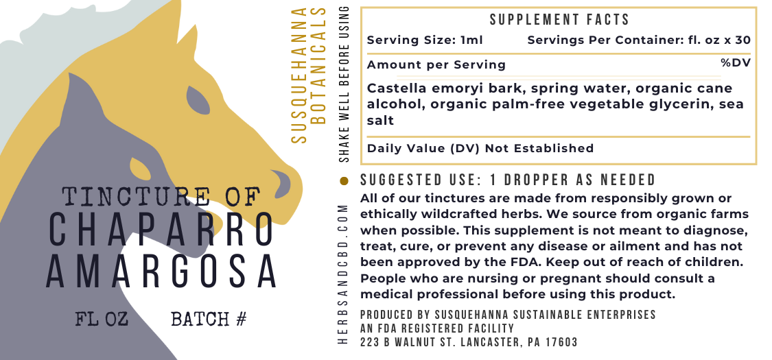 Chaparro Amargosa Tincture