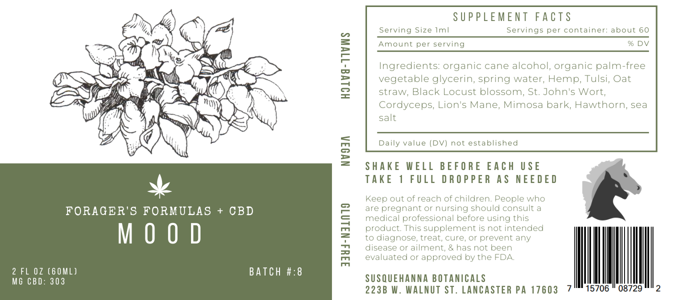 Mood + CBD Tincture - Forager's Formulas