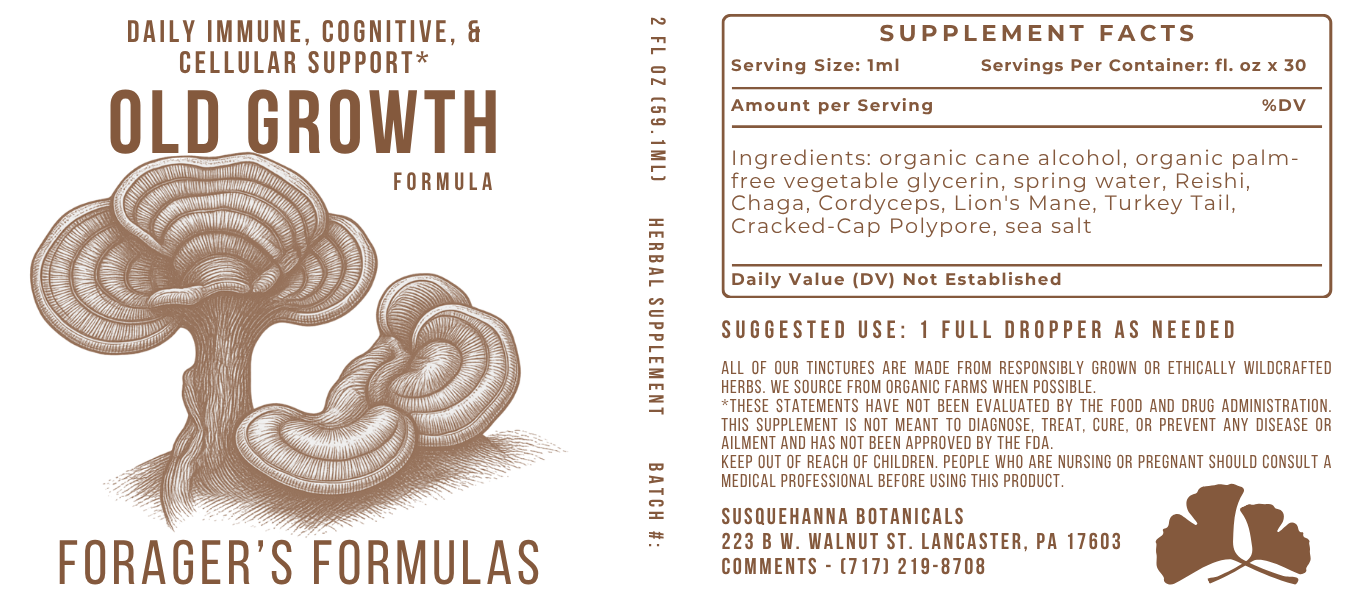 Old Growth | Forager's Formulas | Mushroom Tincture Blend