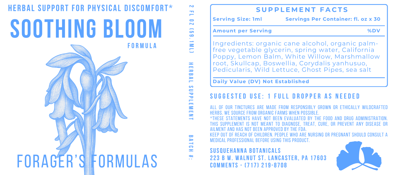 Soothing Bloom | Forager's Formulas | Herbal Tincture Blend